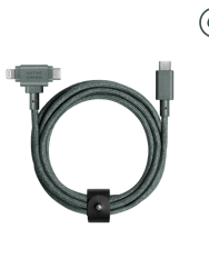 Belt Cable Duo - Slate Green