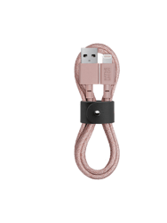 Belt Cable (USB-A To Lightning) - Rose