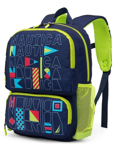 Nautica Kids Backpack for School | Flags | 16" Tall product