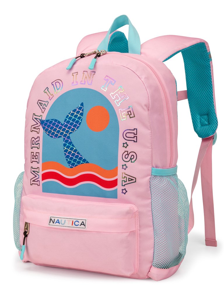 Kids Backpack for School | Mermaid Tail | 16" Tall - Mermaid Tail