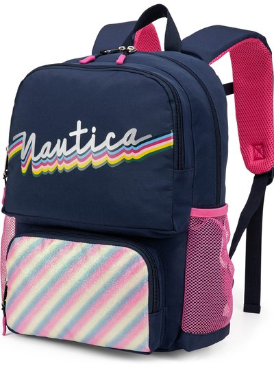 Nautica Kids Backpack for School | Retro Rainbow | 16" Tall product