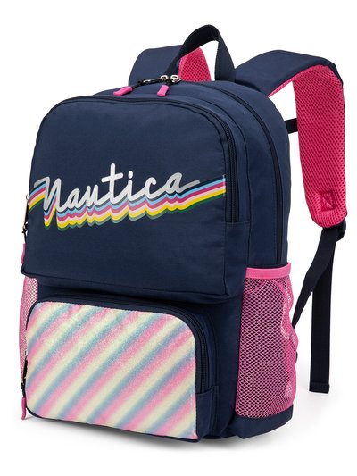 Nautica Kids Backpack for School | Retro Rainbow | 16" Tall product