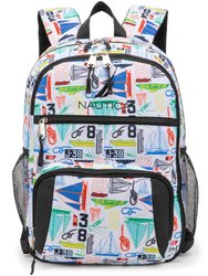 Kids Backpack for School | Sailboats | 16" Tall
