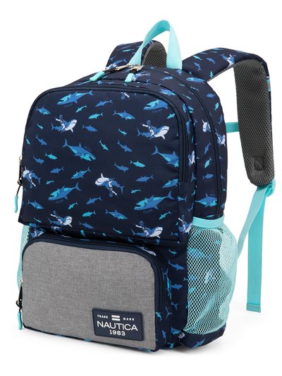 Nautica Kids Backpack for School | Shark Riders | 16" Tall product