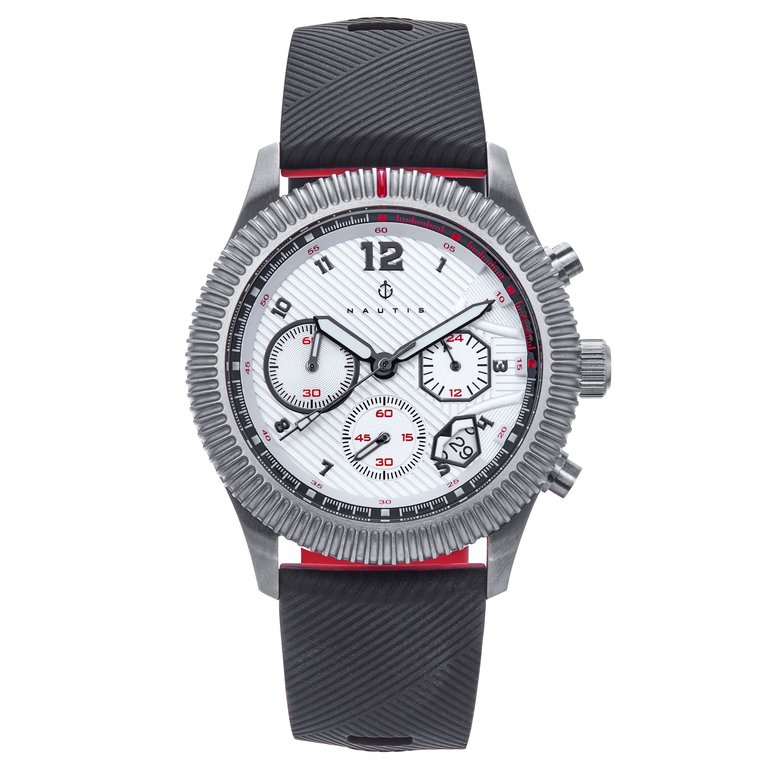 Meridian Chronograph Strap Watch w/Date - Black