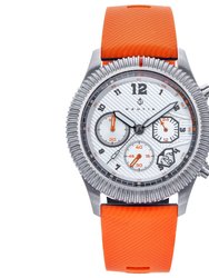 Meridian Chronograph Strap Watch w/Date - Orange