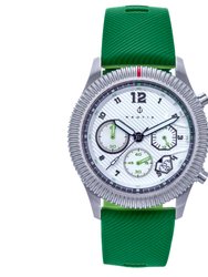 Meridian Chronograph Strap Watch w/Date - Green