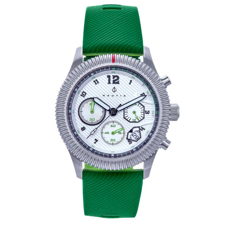 Meridian Chronograph Strap Watch w/Date - Green