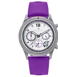Meridian Chronograph Strap Watch w/Date - Purple