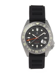 Nautis Global Dive Watch w/Date - Rubber-Strap - Grey