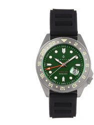 Nautis Global Dive Watch w/Date - Rubber-Strap - Forest Green
