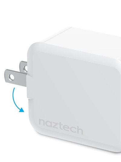 Naztech 30W USB-C PD Dual Output Fast Wall Charger - White product