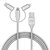 3X1 Micro Lightning & USB-C Charge/Sync 6ft Cable