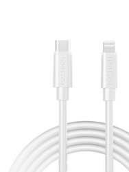 Fast Charge USB-C To MFi Lightning Cable 12ft - White