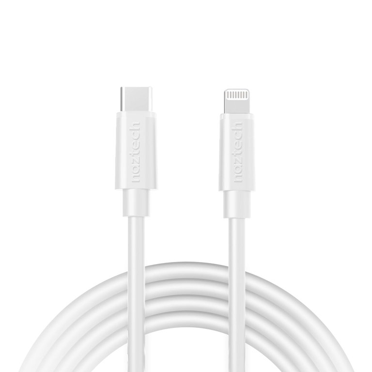 Fast Charge USB-C To MFi Lightning Cable 12ft - White