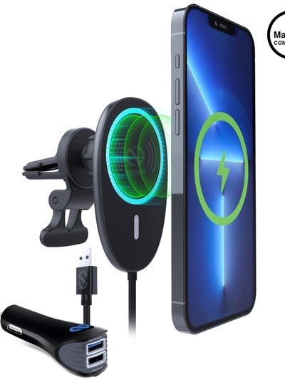 Naztech MagLock 15W Wireless Charging Vent Mount Black product