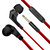 NX80 Stereo Earphones With Mic 3.5mm - Red/Black