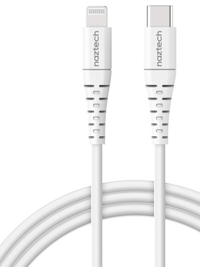 Naztech PD MFI Lightning To USB-C Cable 4ft White product