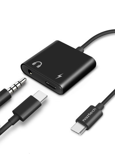Naztech USB-C & 3.5mm Audio And Charge Adapter product