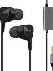 X1ANC Active Noise Cancelling Earphones 3.5mm Black - Black