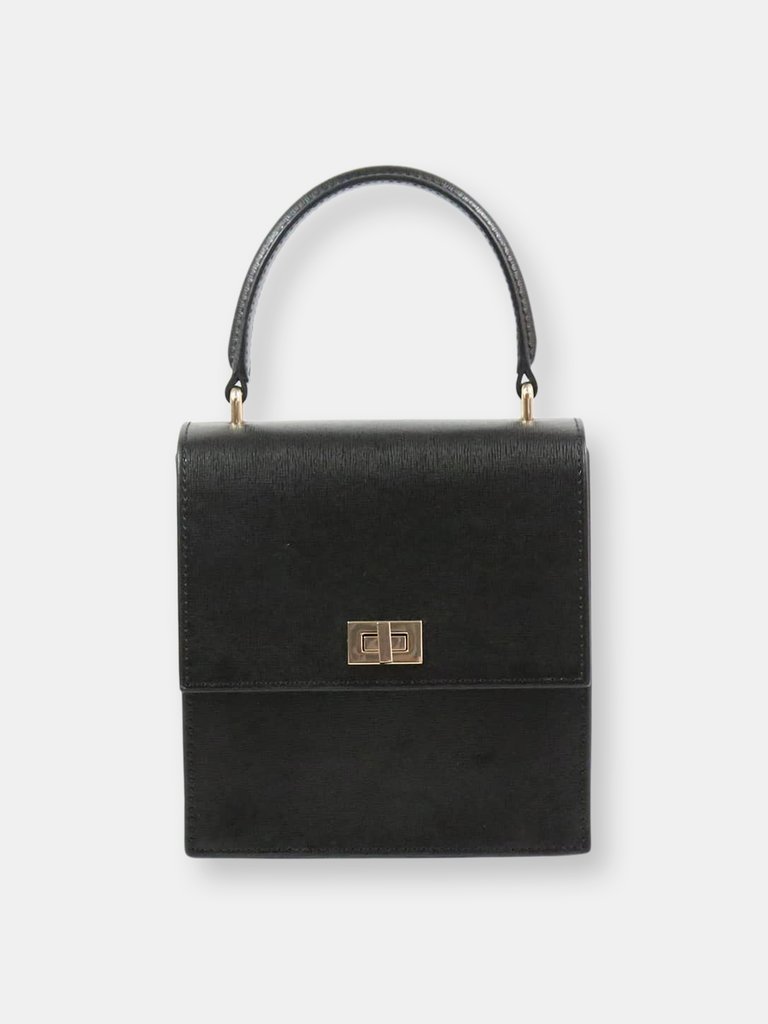 No. 19 The Mini Lady Bag Saffiano - Black