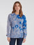 Kai Cloud Tie Dye Pullover Sweater - Blue