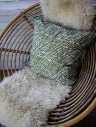 Batik Pillow | Olive Green