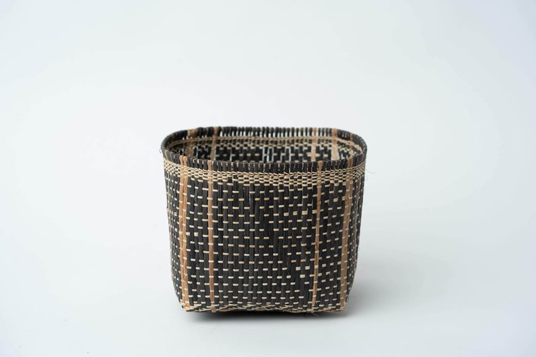 Bidayuh Storage Basket | Charcoal - Charcoal