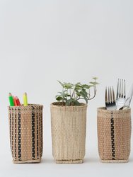 Pencil Holder | Desk Organizer | Woven Basket