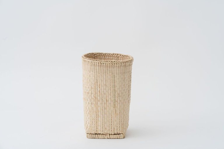 Pencil Holder | Desk Organizer | Woven Basket - Natural