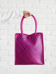 Thip Handwoven Market Tote - Pink