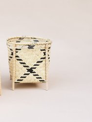 Woven Basket with Stand - All Natural