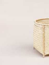 Woven Basket with Stand - All Natural