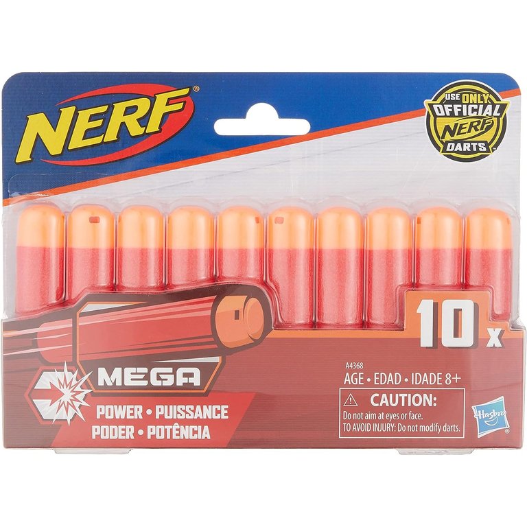 N-Strike Elite Mega - 10 Power Dart Refill Pack