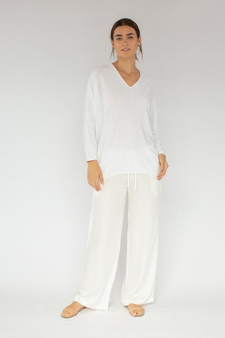 Alexis Top - SeaCell Jersey - White