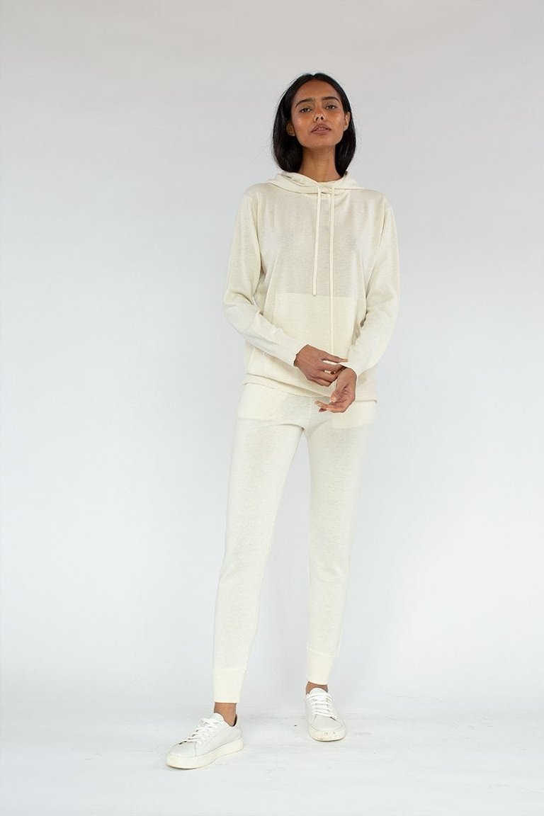 Cotton/Cashmere Leggings - Ivory