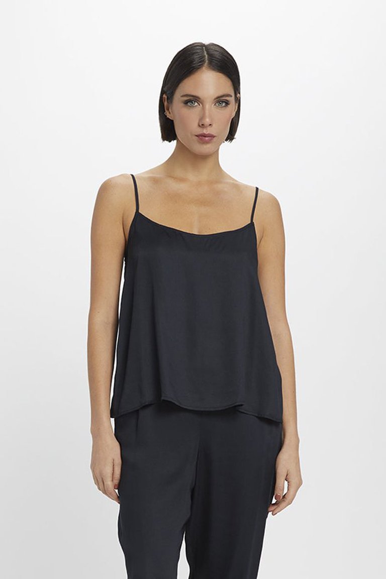 Lotus Camisole Blouses - Black