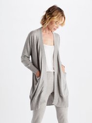 Sloane Open Wrap Sweater - Light Grey