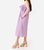 One-Shoulder Dress In Pink/Purple Check