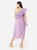 One-Shoulder Dress In Pink/Purple Check