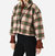 Shawl Collar Crop Jacket In Plaid Mohair