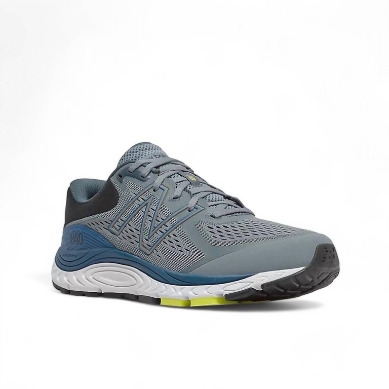 Men's Fresh Foam 840V5 Running Shoes - 2E/wide Width In Ocean Grey/Oxygen Blue