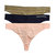 Women's 3-Pack Performance Seamless Thong In Pink/Natural Indigo/Camo - Pink/Natural Indigo/Camo