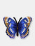 Emperor Butterfly Metal Wall Art - Blue