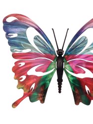 Large Butterfly Metal Wall Art Daydream - Red