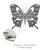 Large Butterfly Metal Wall Art Multi Color