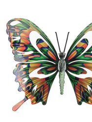 Large Butterfly Metal Wall Art Multi Color - Multicolor