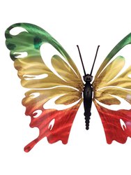 Large Butterfly Metal Wall Art - Jamaica