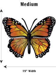 Monarch Butterfly Metal Wall Art - Orange