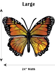 Monarch Butterfly Metal Wall Art - Orange